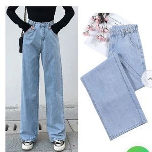 YESSTYLE High Waist Straight Fit Jeans